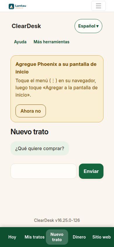 El asistente hace una pregunta a la vez