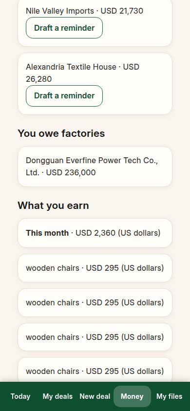 What you earn: this month, and each finished deal