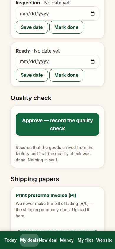 Both orders made from the approved offer