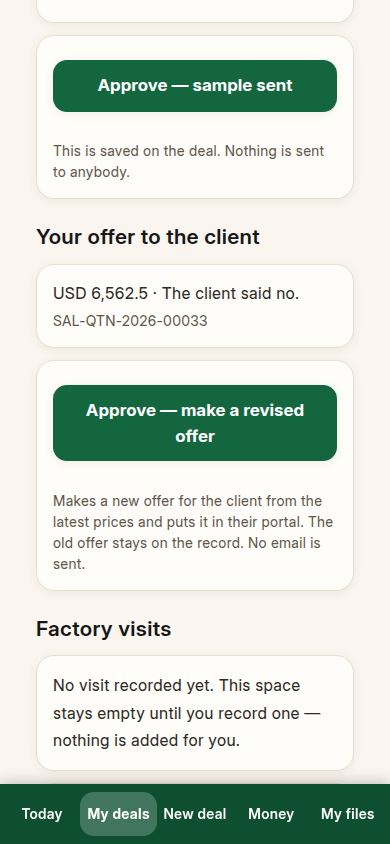 The revised offer is ready to make from the new price